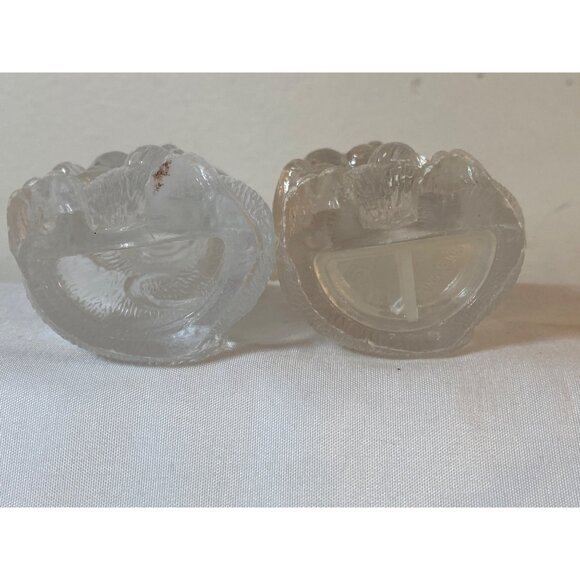 Mice Bows Salt Pepper Shakers Andromorphic Lucite Hard Clear Acrylic Hong Kong - Picture 8 of 8